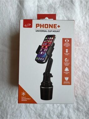 iLive Phone+ Universal Cup Holder Phone Mount - NIB